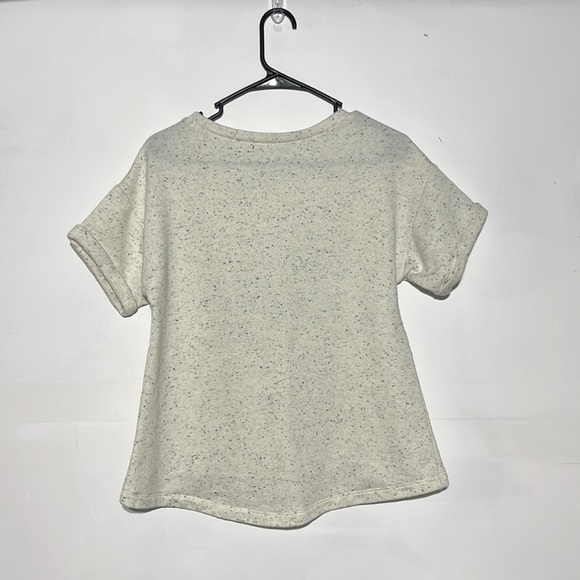 LOFT Gone Sailing Short Sleeve Grey Knit Top Size S - Picture 8 of 8
